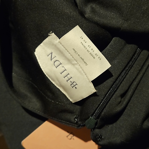 BHLDN Tatum V-Neck Stretch Crepe Gown, Size 10, Dark Emerald - Picture 3 of 11